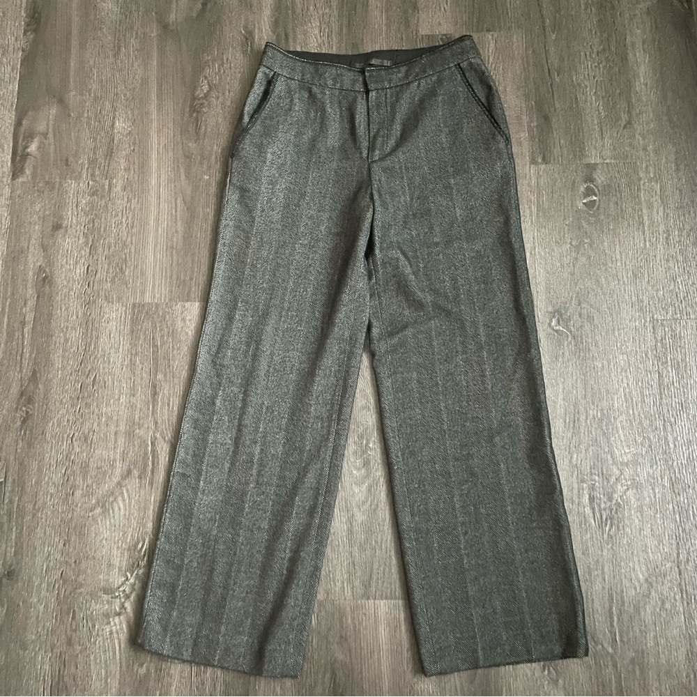 Zara Grey knit Wide Leg Trousers (M)